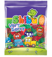 پاستیل میوه ای میکس توت شیبا 90 گرمی